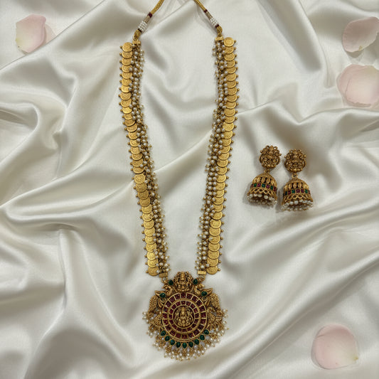 Anvita Long Necklace and Earrings Set