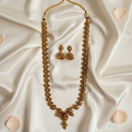 Varsha Long Necklace and Earrings Set