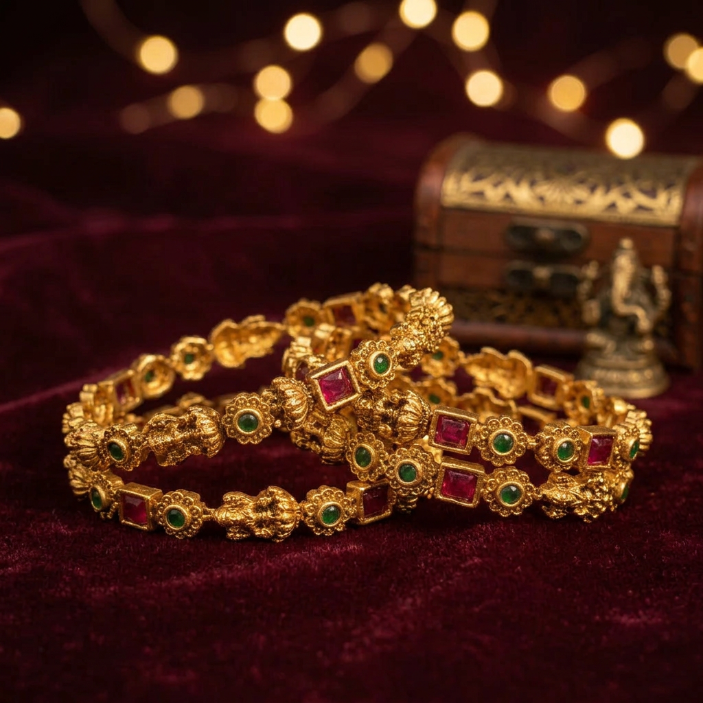 Mira Traditional Antique Lakshmi Bangle